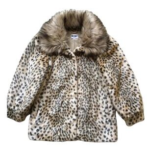 Rouje Tan and Brown Leopard Print Jacket